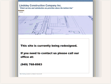 Tablet Screenshot of lindsleyconstructioninc.com